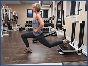 Rear-foot-elevated split squat.