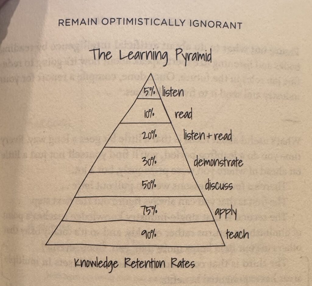 Teaching is the best way to learn
